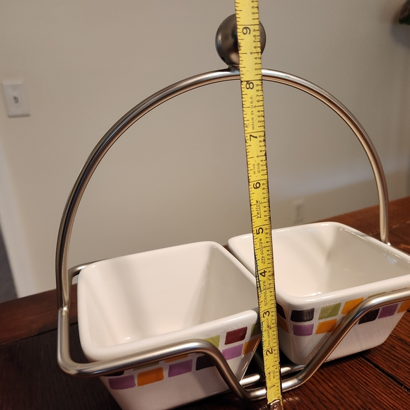 Pampered Chef Simple Additions Caddy And 2 Square Bowls Set - Picture 4 of 8